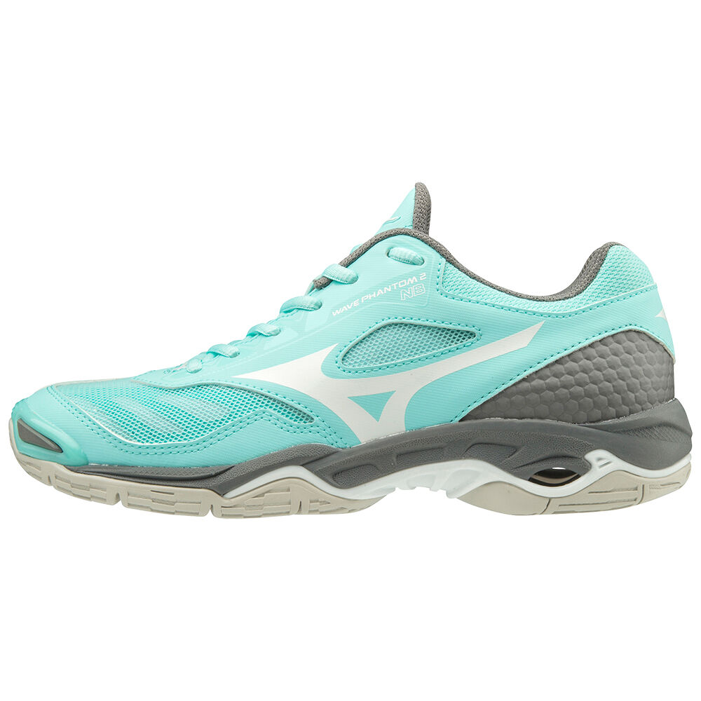 Zapatillas De Baloncesto Mizuno WAVE PHANTOM 2 NB Mujer Azules/Blancas/Gris Ofertas VQAX-12436